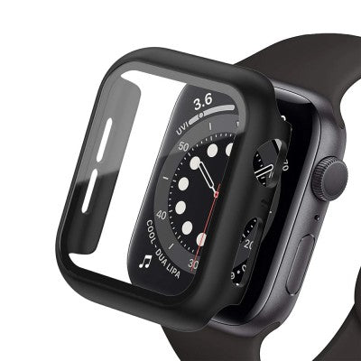 Hard PC Case with Tempered Glass Screen Protector for Apple Watch 4 / 5/ 6/ SE 40mm Hard PC Case with Tempered Glass Screen Protector for Apple Watch 4 / 5/ 6/ SE 40mm